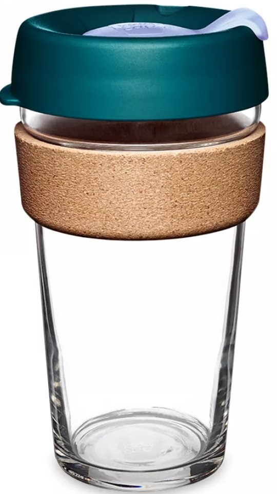 

Многоразовый стакан KeepCup Brew Cork L Eventide 454мл (бирюзовый)