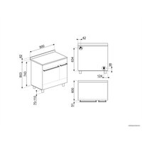 Кухонная плита Smeg C92GMX2