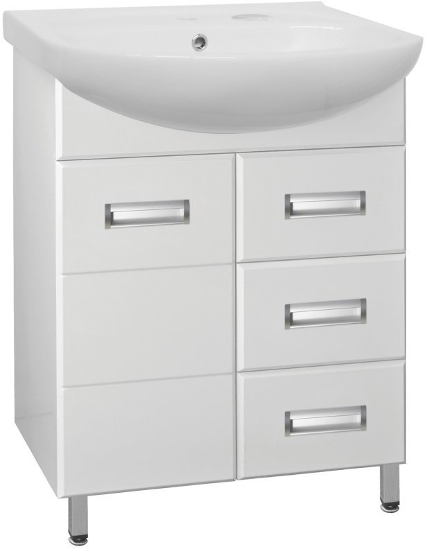 

Style Line Тумба под умывальник Ирис 65 3 ящика (для классической раковины)