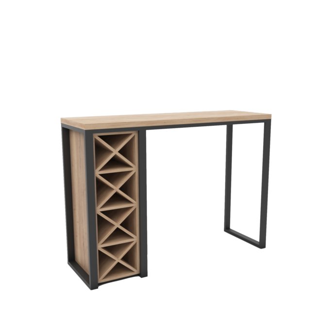 

Барный стол Hype Mebel Уайн 120x55 (черный/дуб галифакс натуральный)