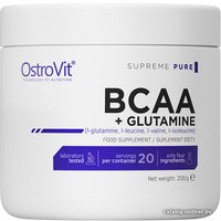 BCAA OstroVit BCAA + Glutamine (без вкуса, 200г)
