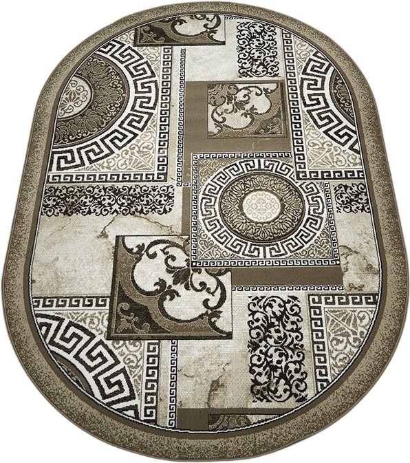 

Ковер для жилой комнаты БелКа Лайла де Люкс 15840 10842 Овал (3х5)