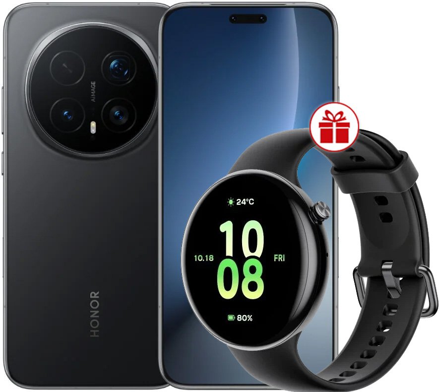 

Телефон HONOR Magic8 Pro 12GB/512GB международная версия (черный) + умные часы HONOR Watch Fit по акции