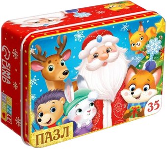 Пазл Puzzle Time Добрый Дедушка Мороз 7663050 (35 эл)