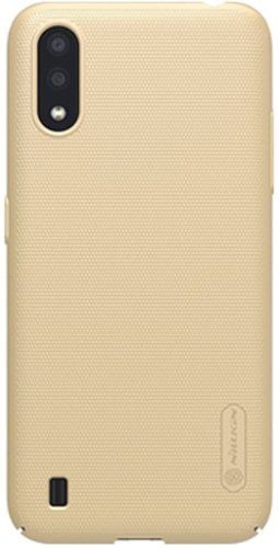Чехол для телефона Nillkin Super Frosted Shield для Samsung Galaxy A01 (золотистый)