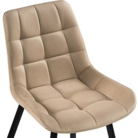 Стул Notta Челси (велюр бежевый/черный)