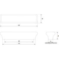 Ручка мебельная Boyard Bubblegum RS600W.4/96