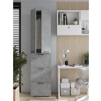 Шкаф распашной Горизонт Бонн 500 3 ящика (бетон)