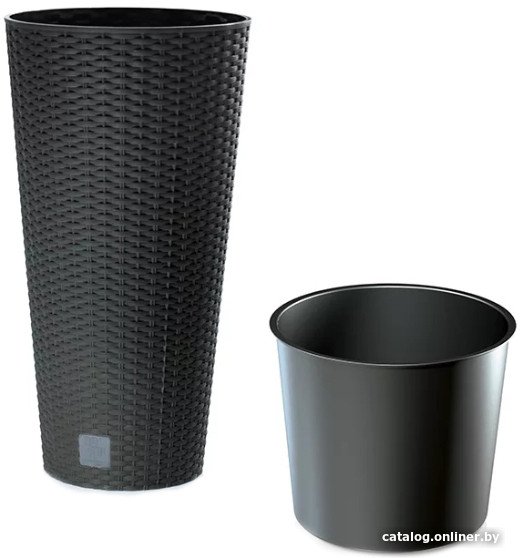 Кашпо Prosperplast Flower Pot Rato Tubus DRTUS250-S433 (антрацит)