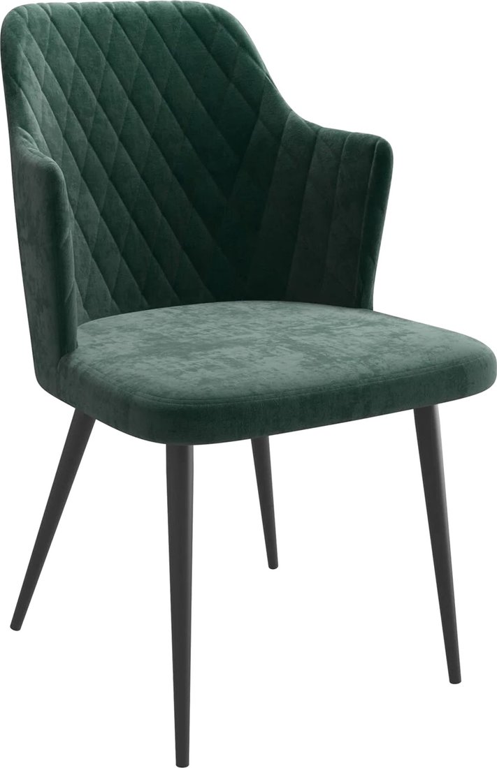 

Стул с подлокотниками Мамадома Freddy (b10 Green Lux/черный)