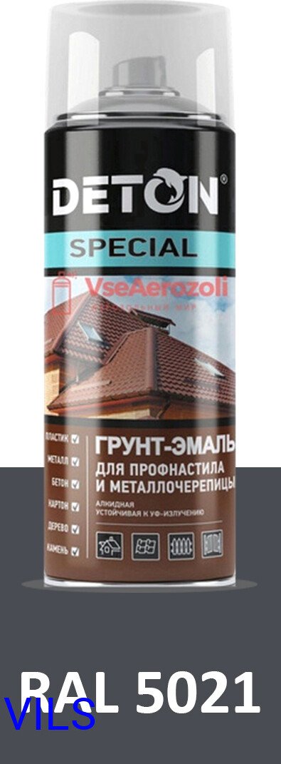 

Грунт-эмаль Deton Special Для металлочереп. RAL 7024 0.52 л (графитовый серый)