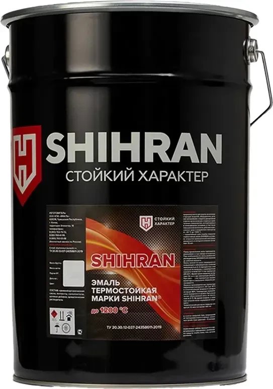 Эмаль Shihran Термостойкая до 900C (25кг, черный)