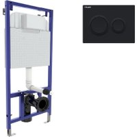 Инсталляция для унитаза Visam Slim 525 с кнопкой O5 EX-040265 (черный Soft Touch)