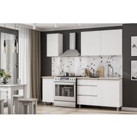 Готовая кухня NN мебель Денвер 1.6м (белый/дуб сонома)