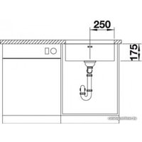 Кухонная мойка Blanco Supra 500-U (без клапана-автомата) [518205]