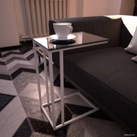 Приставной столик RasGar Престиж РСГР.001.000-0002 (черный/белый)