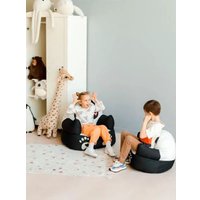 Пуфик DreamBag Панда L (Бело-черный)