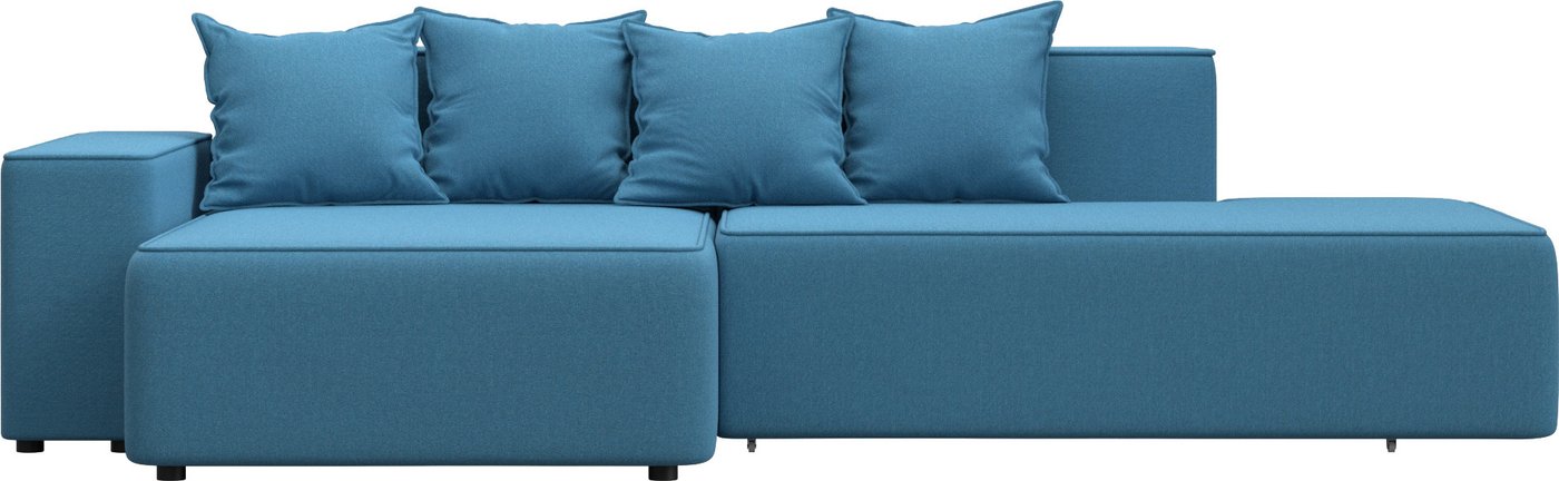 

Угловой диван Лига диванов Лига-079 левый 129814L (рогожка амур 10 голубой)