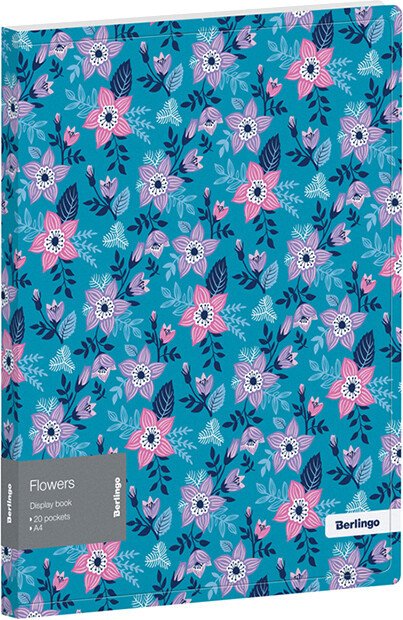 

Папка для бумаг Berlingo Flowers DB4_20501 (синий)