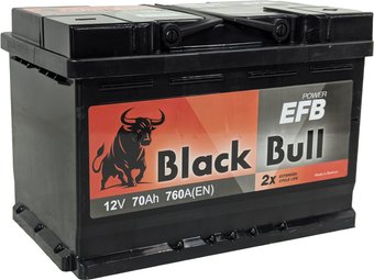 Автомобильный аккумулятор Black Bull EFB R+ (70 А·ч)