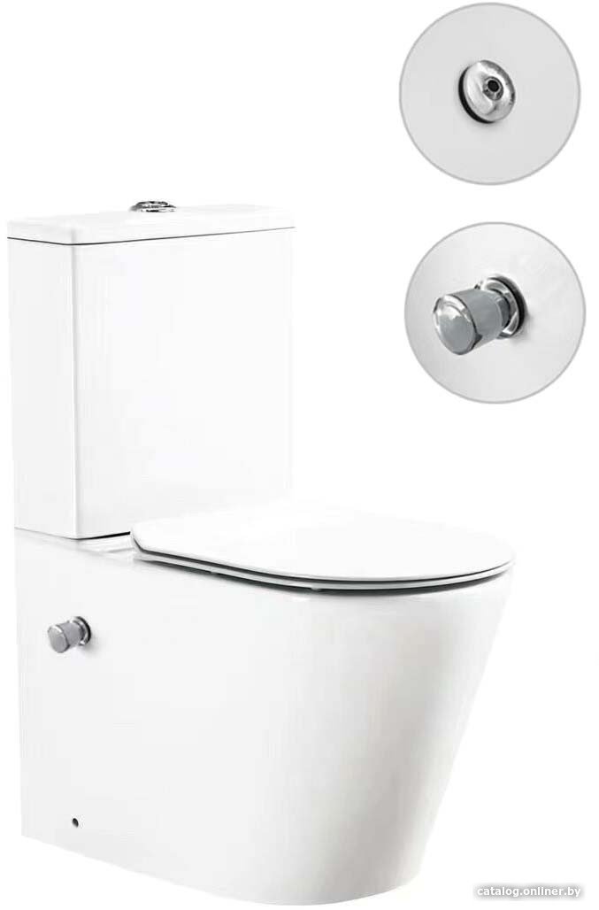 Унитаз напольный SantiLine SL-5014SM-BD
