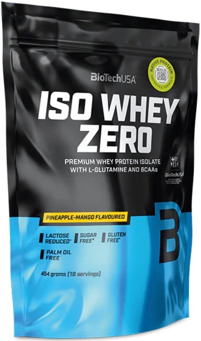 

Протеин сывороточный (изолят) BioTech USA Iso Whey Zero (ананас/манго, 454г)