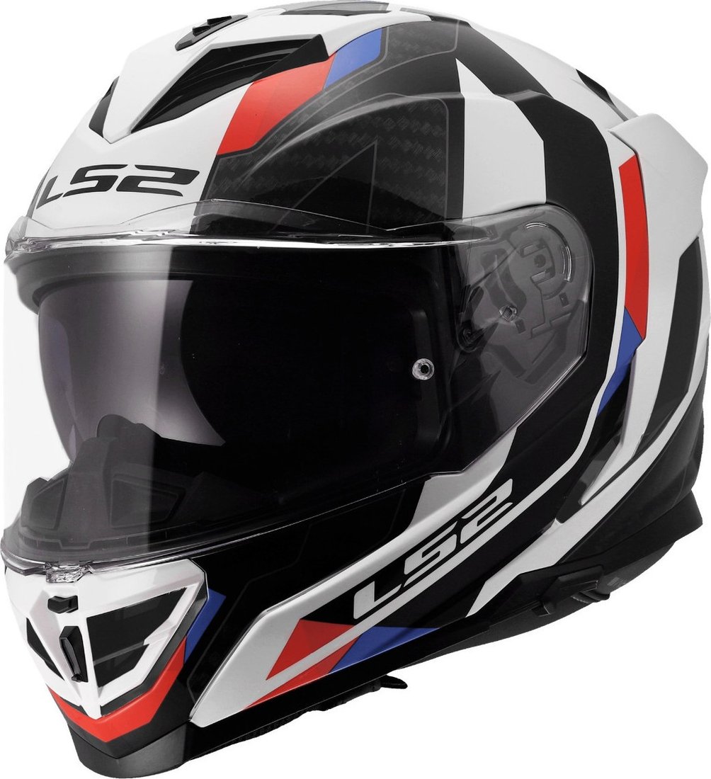 Мотошлем LS2 FF818 Storm III Sporty (M, белый/синий/красный)