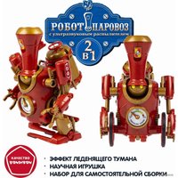 Набор для опытов Bondibon Робототехника. Робот-паровоз 2 в 1 ВВ6005