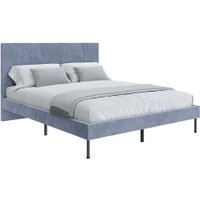 Кровать НК-Мебель Novel 160x200 26011192 (велюр светло-серый)