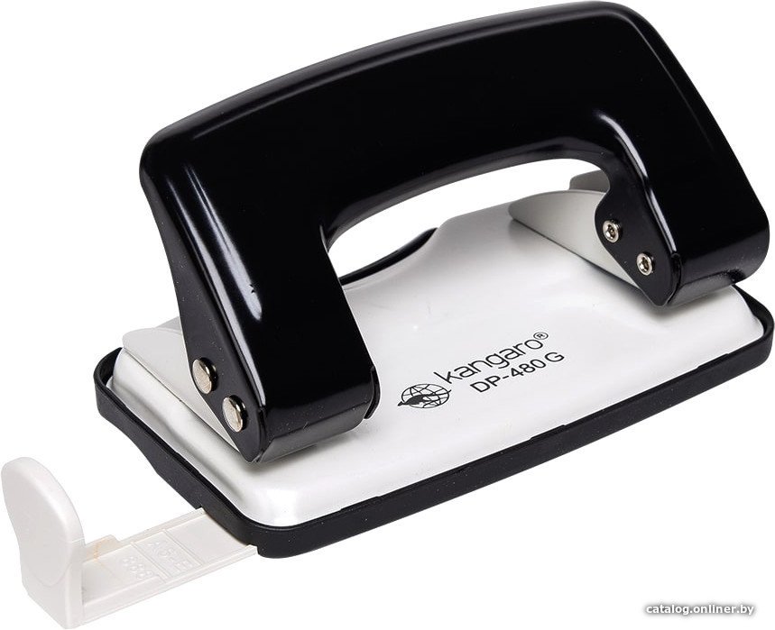 Дырокол Kangaro DP-480G Inspiro 12 л (бежевый)/черный)