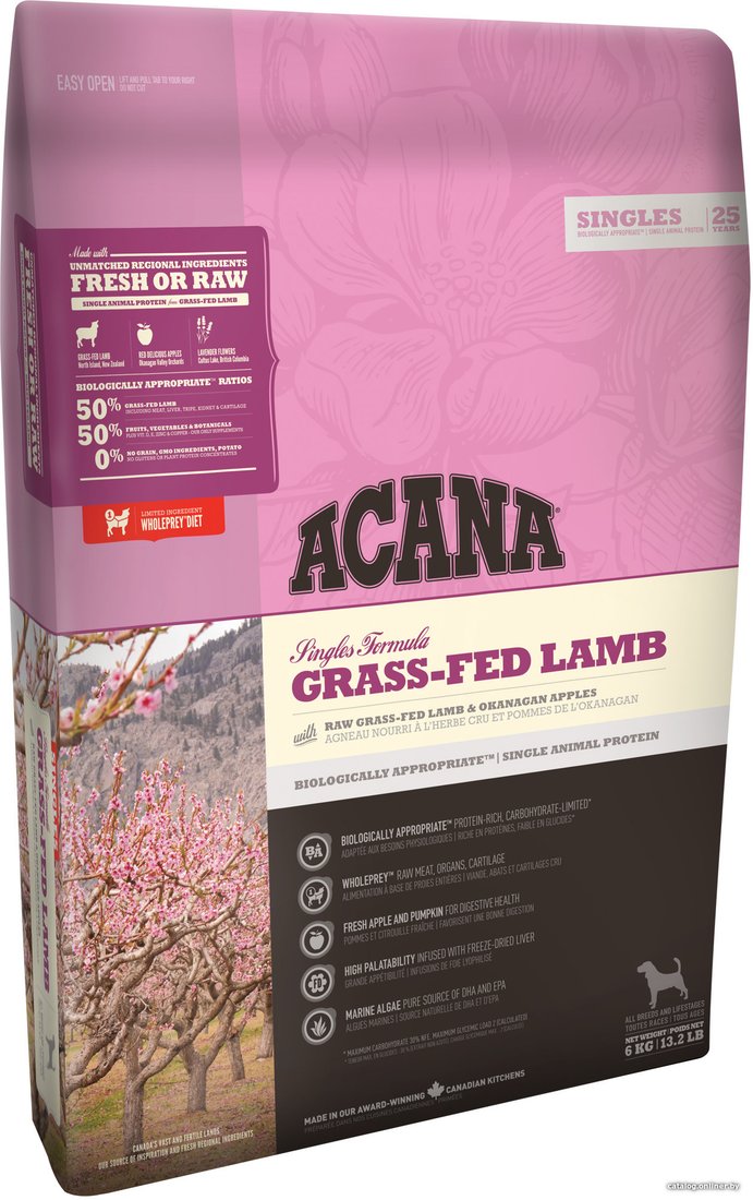 Сухой корм для собак Acana Grass-Fed Lamb 2 кг
