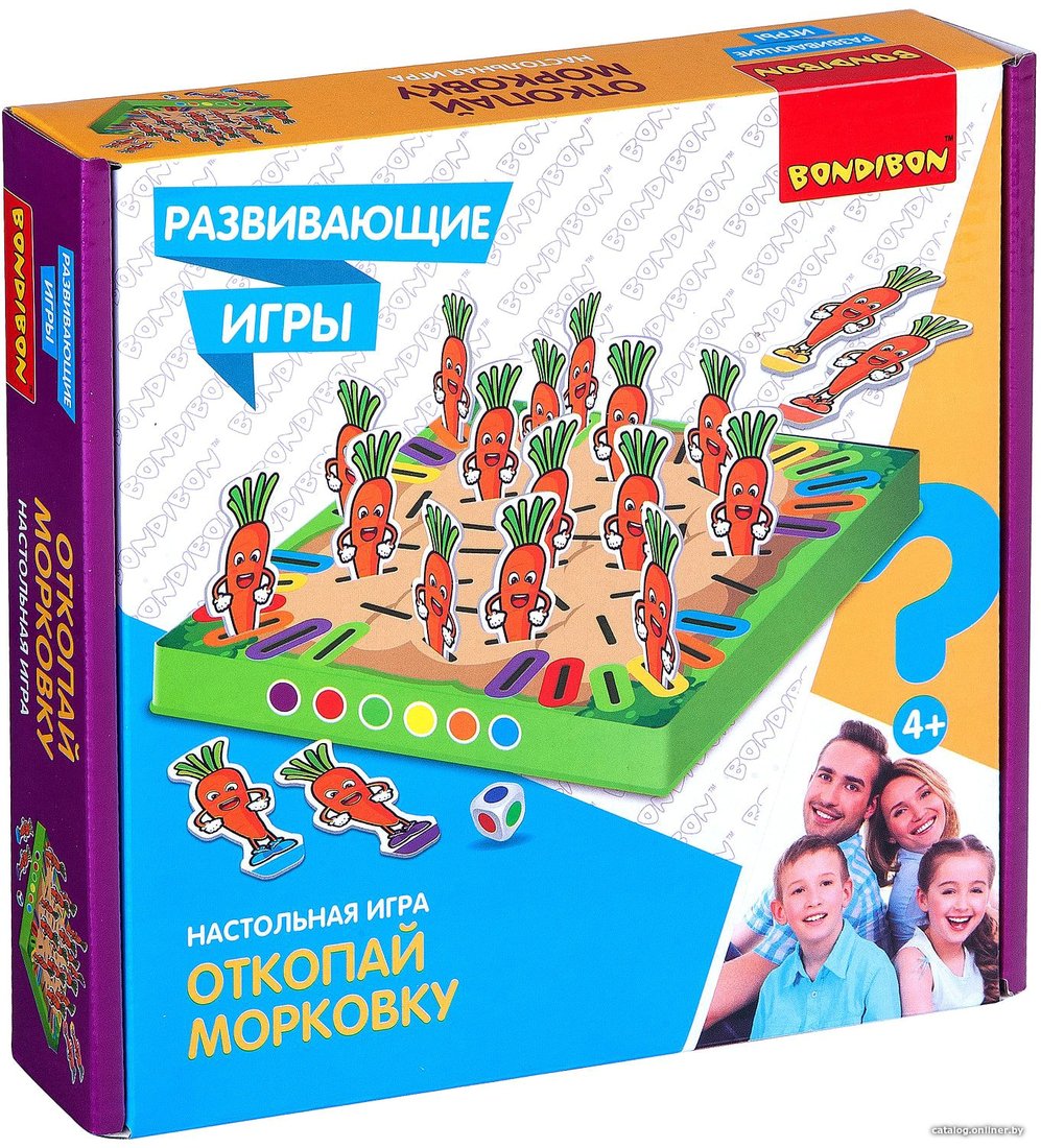Развивающая игра Bondibon Откопай морковку ВВ4473