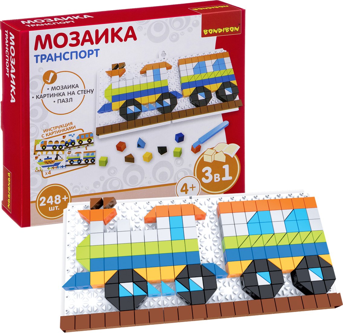 

Мозаика/пазл Bondibon Транспорт ВВ3029