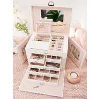 Шкатулка для украшений Joli Angel Медичи SR-790 (белый/экокожа)