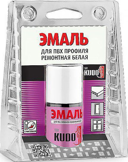 

Эмаль Kudo для ПВХ профиля с кисточкой KU-7K6101 15 мл (белый)