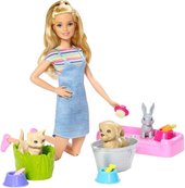 Play'n'Wash Pets Playset with Blonde Doll FXH11