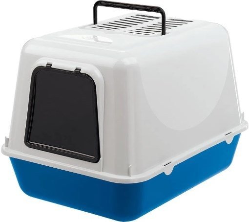 

Туалет-домик Ferplast Clear Cat 20 (белый/синий)
