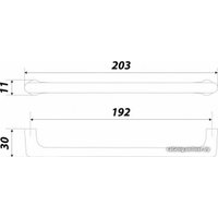 Ручка мебельная Boyard Olav RS290CP.4/192