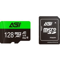 Карта памяти AGI TF138 microSDXC AGI128GU1TF138 128GB (с адаптером)
