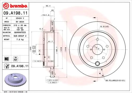 

Brembo 09A19811