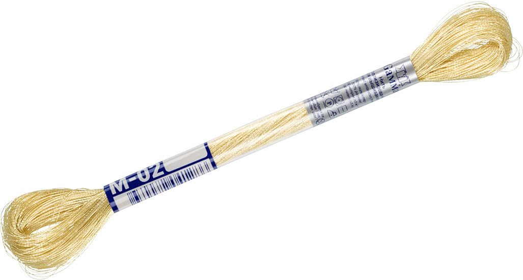 

Нитки для вышивания Gamma М-02 100 м (св.золотой)