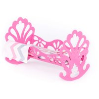 Кроватка для кукол Полесье сборная с бумажной куклой и постельным бельём 69801