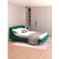 Кровать MONOFIX Лотти 160x200 (микровелюр/зеленый)