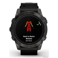 Умные часы Garmin Epix Pro Gen 2 Sapphire 47 мм (карбоново-серый титан/черный, с кожаным и силиконовым ремешками)