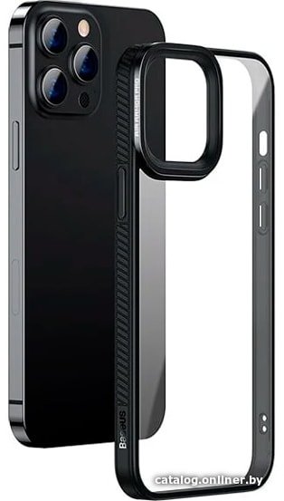 Чехол для телефона Baseus Crystal для iPhone 13 Pro (черный)