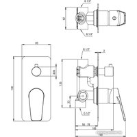 Смеситель Deante Jasmin Nero BGJ N44P