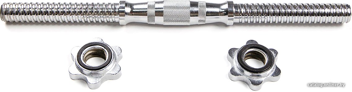 Гриф гантельный  Atlas Sport 25x450 мм, 1.7 кг (полнотелый, с железной ручкой)