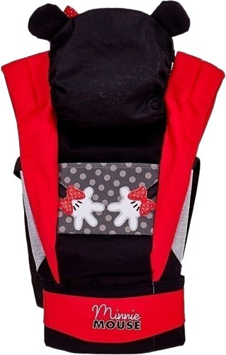 Рюкзак-переноска Polini Kids Минни Маус с вышивкой 0001700-9 (черный/красный)