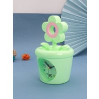 Настольные часы ILikeGift Flower in a pot 100P-106-01 (зеленый)