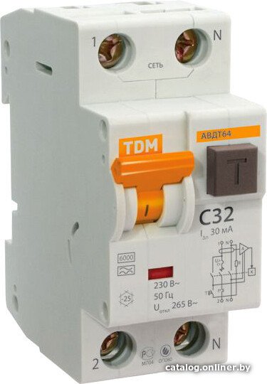 Дифференциальный автомат TDM Electric SQ0205-0004